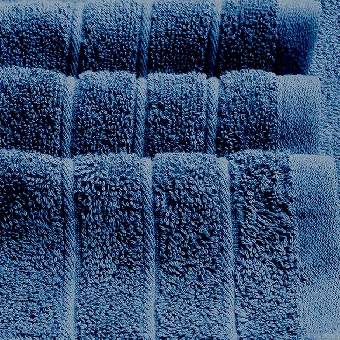 Tens Towels Pack of 4 Extra Large Bath Towels 30 x 60 Inches, 100% Cotton, Larger & Lighter Weight, Quicker to Dry, Super Soft and Absorbent, Perfect for Bathroom, Blue