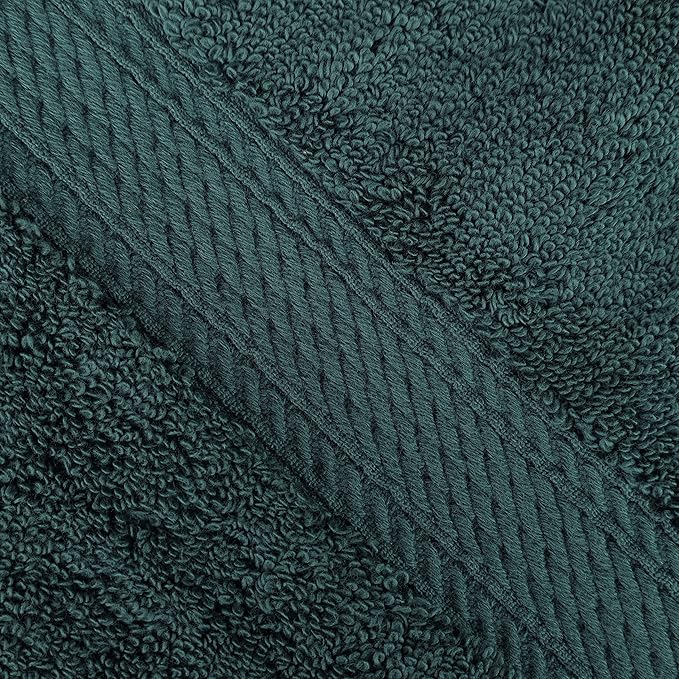 BNM Egyptian Cotton Heavyweight Towels, Ideal For Bathroom, Shower, Spa, 800 GSM Bath Towels, Highly-Absorbent, Luxury Bathroom Essentials, Ultra-Soft Plush Home Basics, Bath Towel Set of 4, Teal