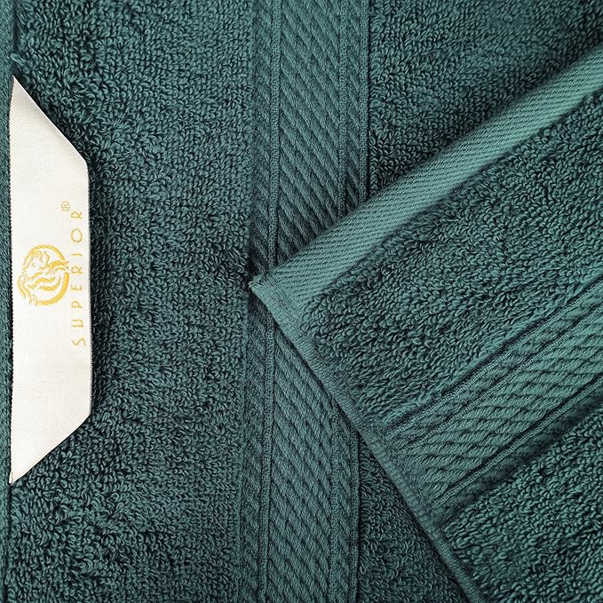 BLUENILEMILLS Premium Towel Collection, Egyptian Cotton Towels for Shower and Bathroom 2-Piece Bath Sheet Set, 34" x 68", Teal by Blue Nile Mills