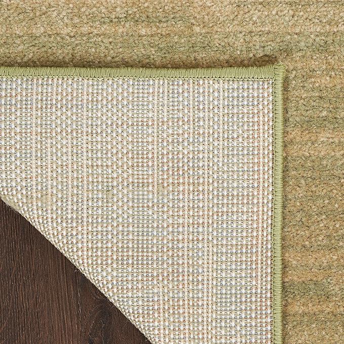 Nourison Home Essentials Indoor/Outdoor Green Gold 7' x 10' Area Rug, Easy Cleaning, Non Shedding, Bed Room, Living Room, Dining Room, Backyard, Deck, Patio (7x10)